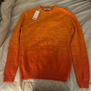 Lello Women's Orange Crewneck Sweater